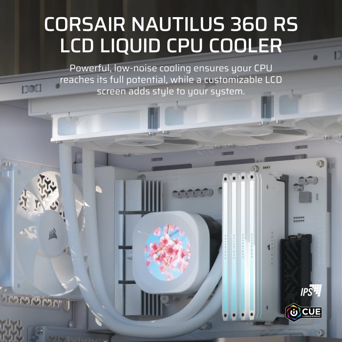 CORSAIR NAUTILUS 360 RS LCD White