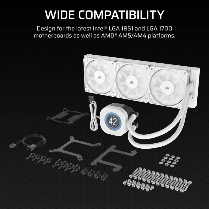 CORSAIR NAUTILUS 360 RS LCD White