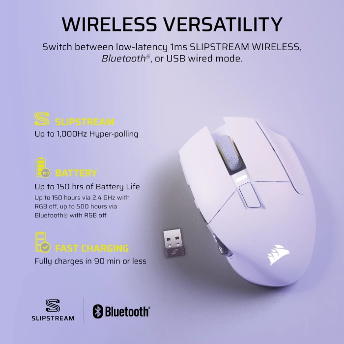 CORSAIR SCIMITAR ELITE WIRELESS SE White