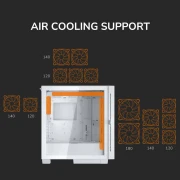 COUGAR AIRFACE ECO RGB - White