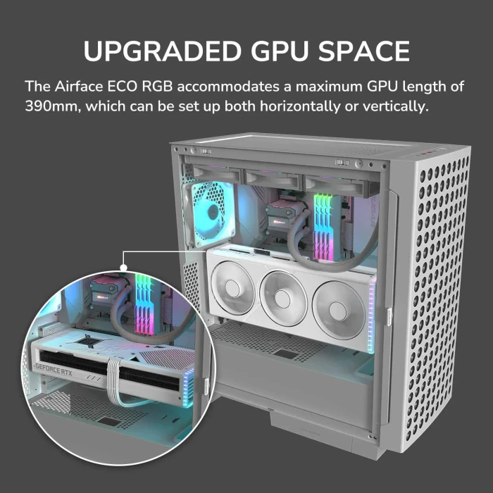 COUGAR AIRFACE ECO RGB - White