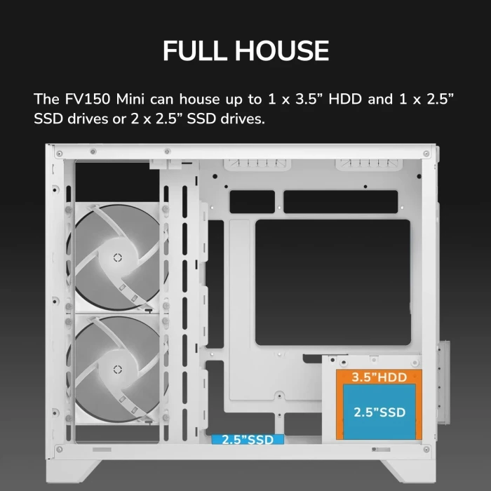 COUGAR FV150 MINI White - Fixed RGB