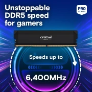 32GB (2x16) DDR5-6400 CL38 CRUCIAL PRO Black EXPO & XMP