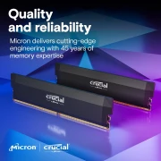32GB (2x16) DDR5-6400 CL38 CRUCIAL PRO Black EXPO & XMP