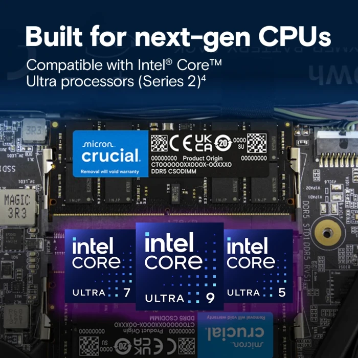 32GB DDR5-6400 CL52 CSODIMM Crucial