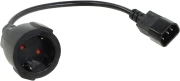 VCom захранващ кабел Ext IEC 320 C14 / SCHUKO F 0.2m 16A