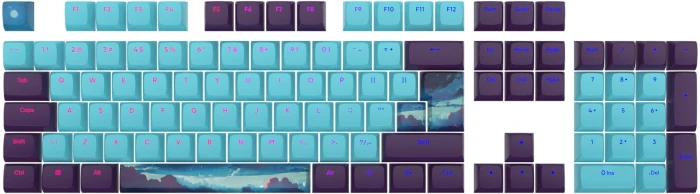 Dark Project Night Sky Keycaps PBT