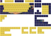 Dark Project Sunset Keycaps PBT