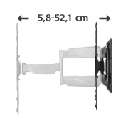 Стенна стойка за TV HAMA FULLMOTION, 3 звезди, 165 см (65"), 2 рамена, черна