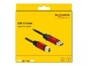 Кабел Delock USB-A мъжко - USB-B мъжко, 2 м, Premium