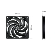 ARCTIC P12 SLIM PWM PST