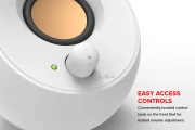 Озвучителна система Creative PEBBLE, 2.0, 2 x 2.2W, Бял
