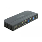 KVM превключвател, Delock 11482, 2-портов, USB, DisplayPort, Audio