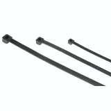 Кабелни връзки черни, 150 броя, 100/150/200 mm