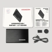 AXAGON кутия за диск 2.5" USB-C
