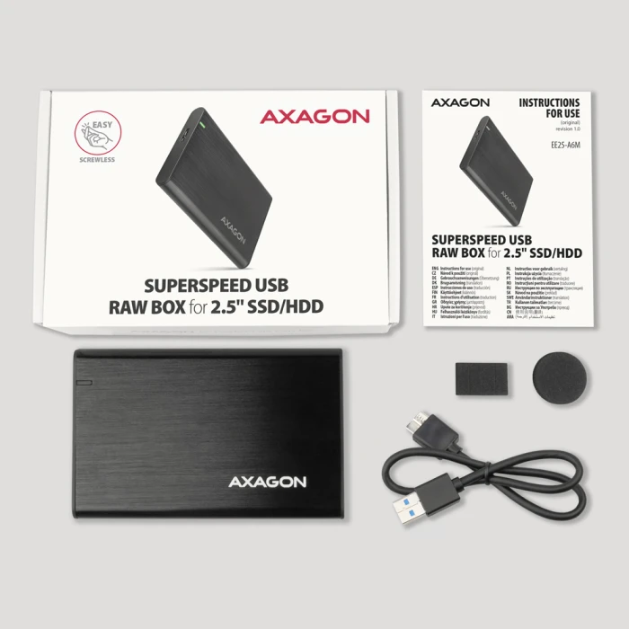 AXAGON EE25-A6M кутия за диск 2.5"