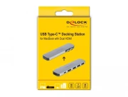 Докинг станция Delock За MacBook, HDMI 4K, USB-A, USB-C, PD, Сив