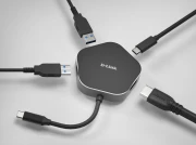 USB хъб D-Link DUB-M420 4-in-1, 2 x USB 3.0, 1 x USB-C, 1 х HDMI