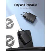 Vention бързо зарядно Fast Charger Wall - QC4.0, PD3.0 Type-C, 20W Black - FADB0