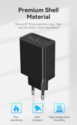 Vention бързо зарядно Fast Charger 2 x QC3.0 18W Black - FBAB0
