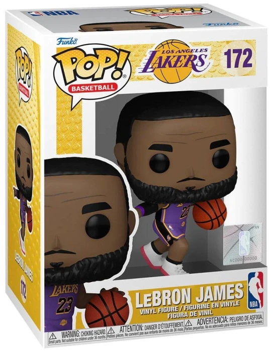 Фигурка Funko Pop! Basketball: NBA Los Angeles Lakers -LeBron James #172