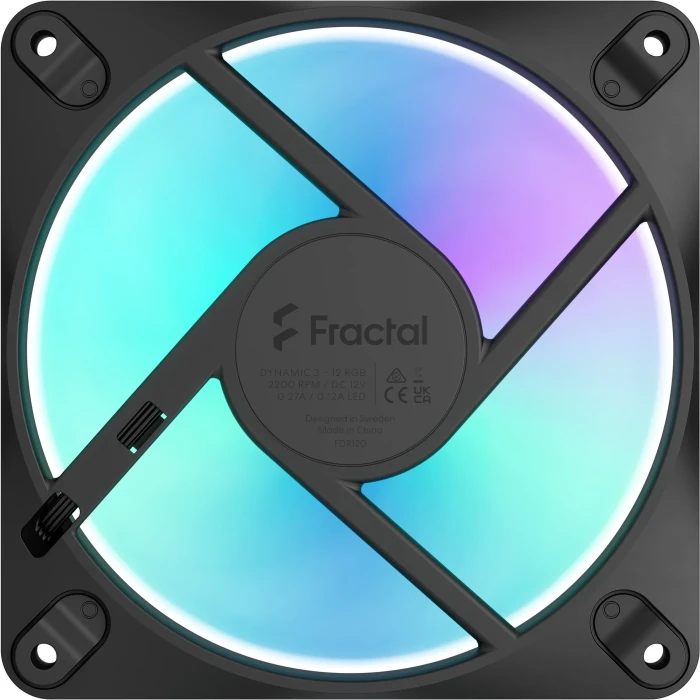 FRACTAL Dynamic 3 – 12 RGB Black - 3in1