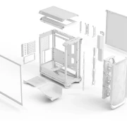 FRACTAL Meshify 3 White TG Clear Tint