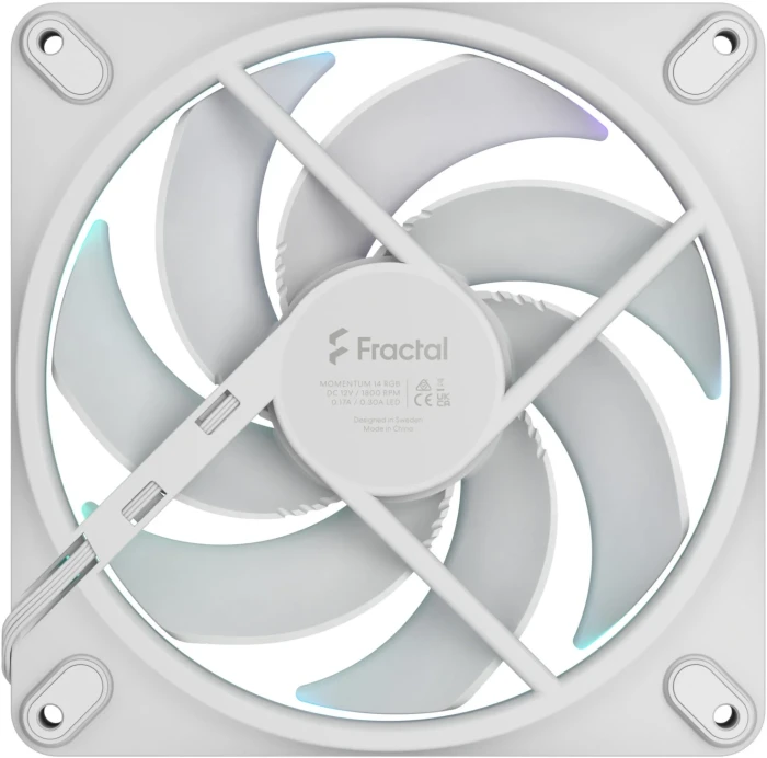 FRACTAL Momentum 14 RGB White