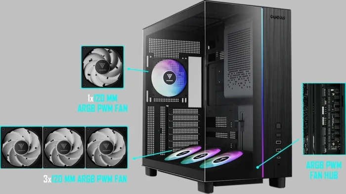 Gamdias ATLAS M4 - Black