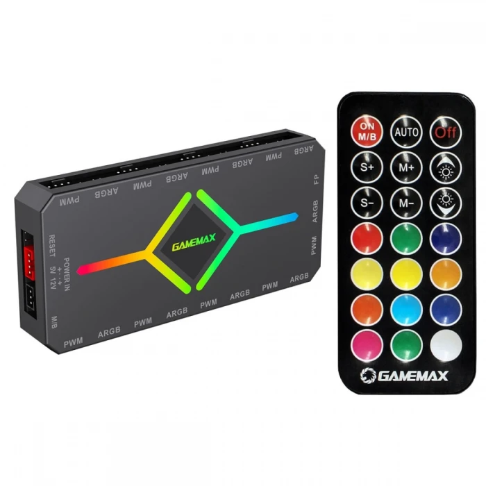Gamemax 9 Fan PWM + ARGB Hub - V4.0