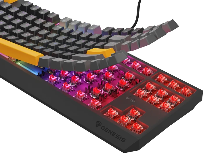 Genesis Thor 230 TKL Anchor Gray Positive Red Switch