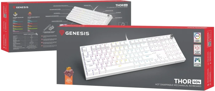 Genesis Thor 404 White - Silent Linear