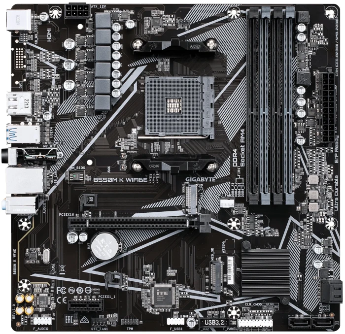 GIGABYTE B550M K WIFI6E
