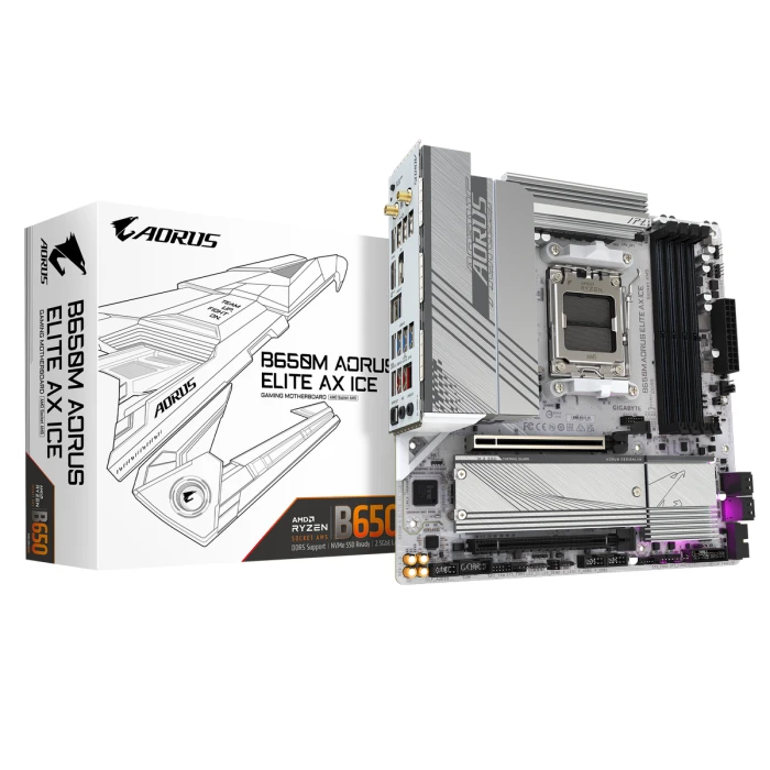 GIGABYTE B650М AORUS ELITE AX ICE