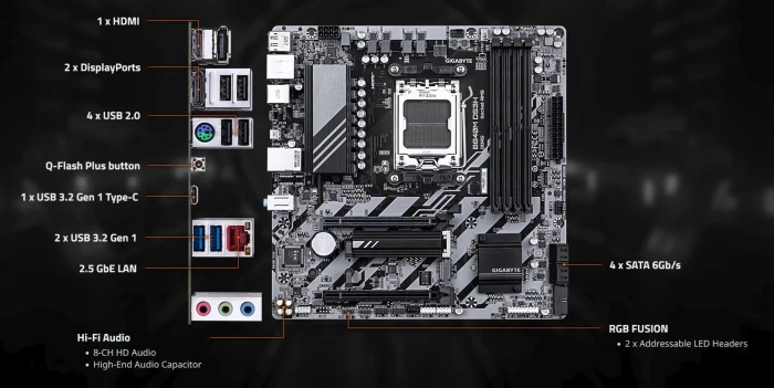 GIGABYTE B840M DS3H