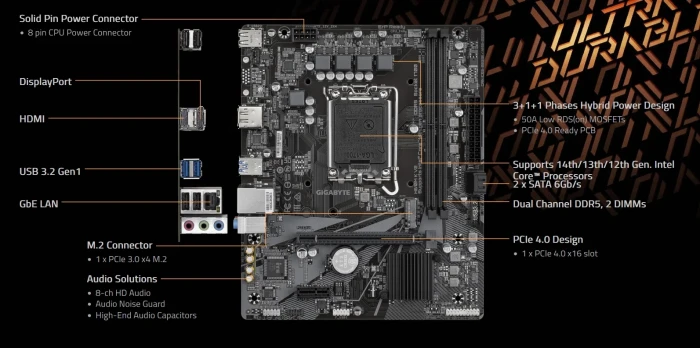 GIGABYTE H610M K V2 DDR5
