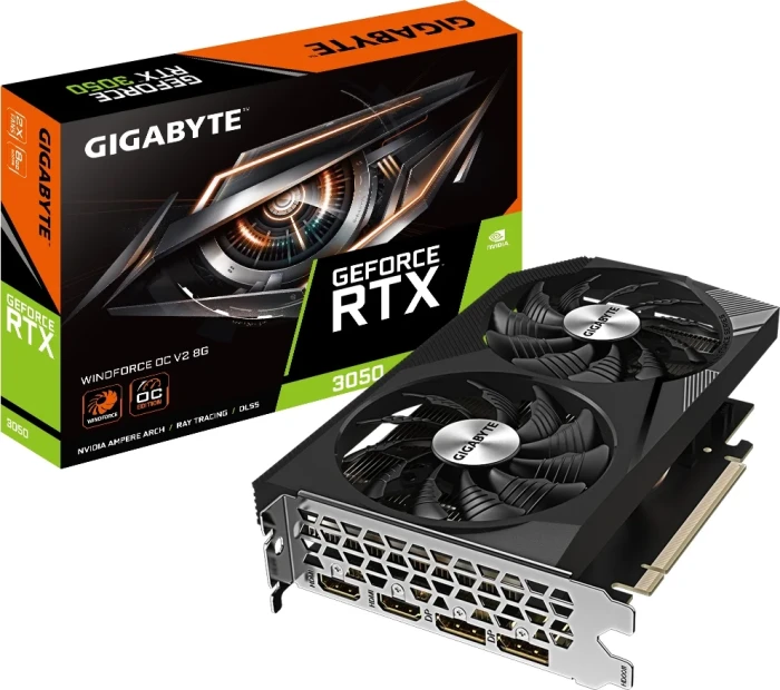 GIGABYTE RTX 3050 WINDFORCE OC V2 8G