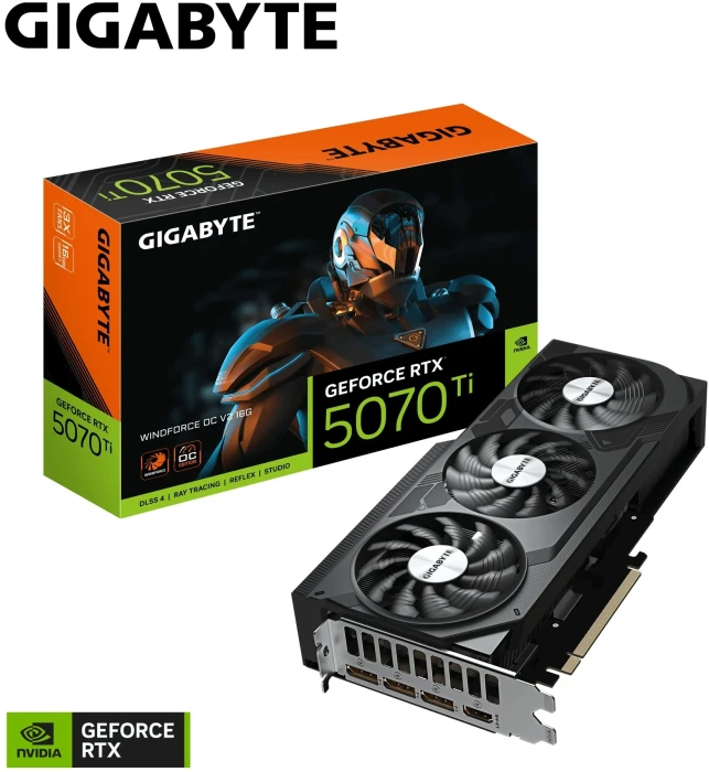 GIGABYTE RTX 5070 TI WINDFORCE OC V2 16GB