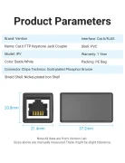 Vention удължител RJ-45 Cat.6 Shielded