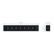Orico хъб USB3.0 HUB 7 port Black - H7013-U3-AD