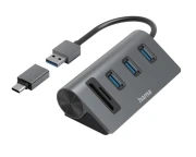 HAMA USB хъб/четец на карти