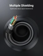 Vention кабел Display Port 1.4 DP M / M 8K 2m - Cotton Braided, Blue Aluminum Alloy - HCELH