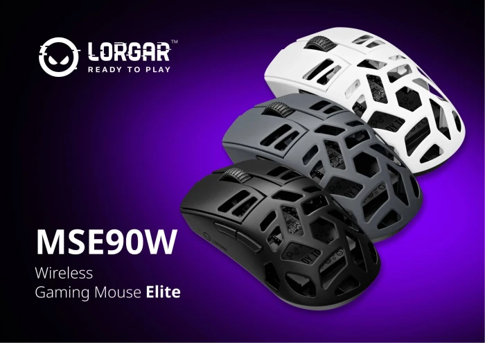 LORGAR MSE90W Magnesium 4K Grey