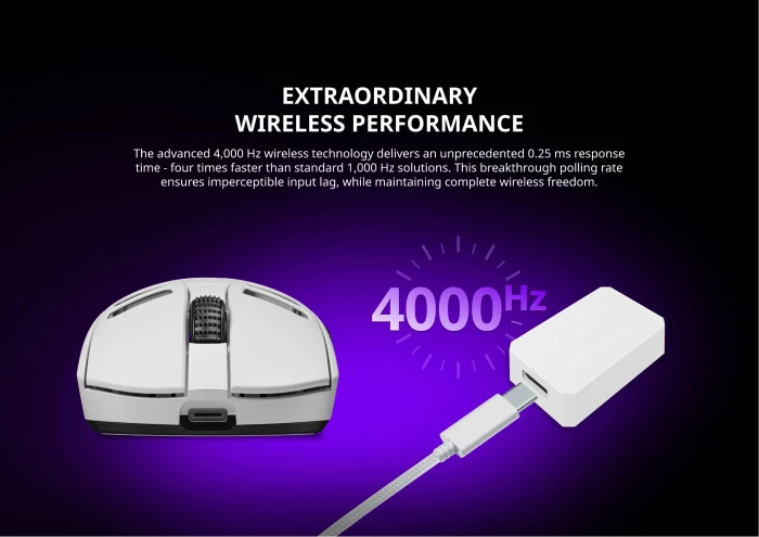 LORGAR MSE90W Magnesium 4K Grey