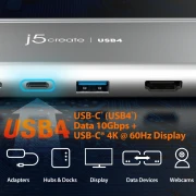 j5create JCD401 USB4 5in1 HUB