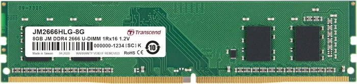 Transcend HLG 8GB DDR4 2666Mhz CL19