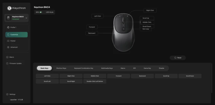 Keychron BM24 Silent - Metal Gray