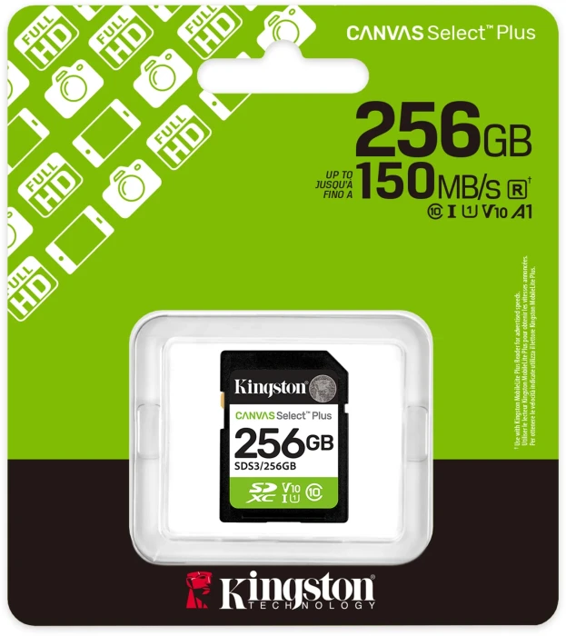 KINGSTON Canvas Select+ SD 256GB