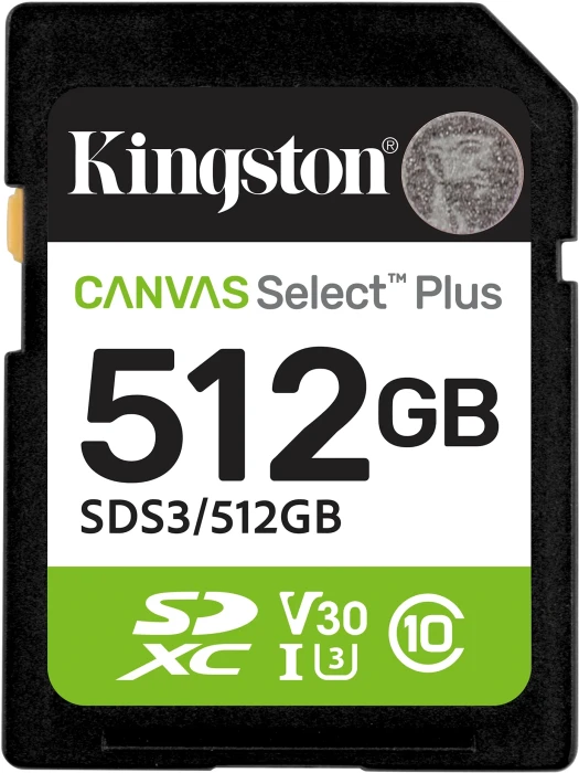 KINGSTON Canvas Select+ SD 512GB