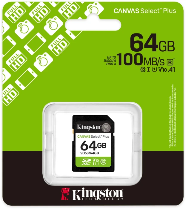 KINGSTON Canvas Select+ SD 64GB